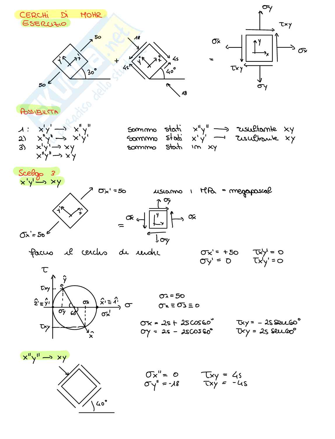 Esercizi Comportamento meccanico dei materiali Pag. 26