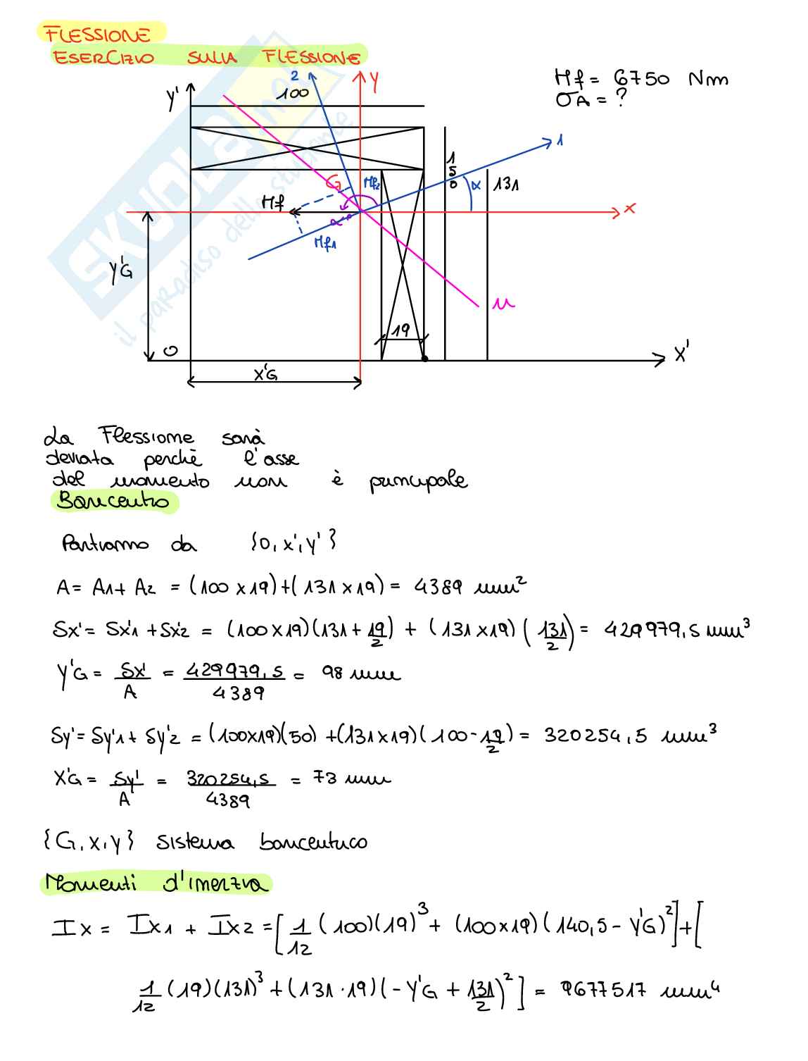 Esercizi Comportamento meccanico dei materiali Pag. 46