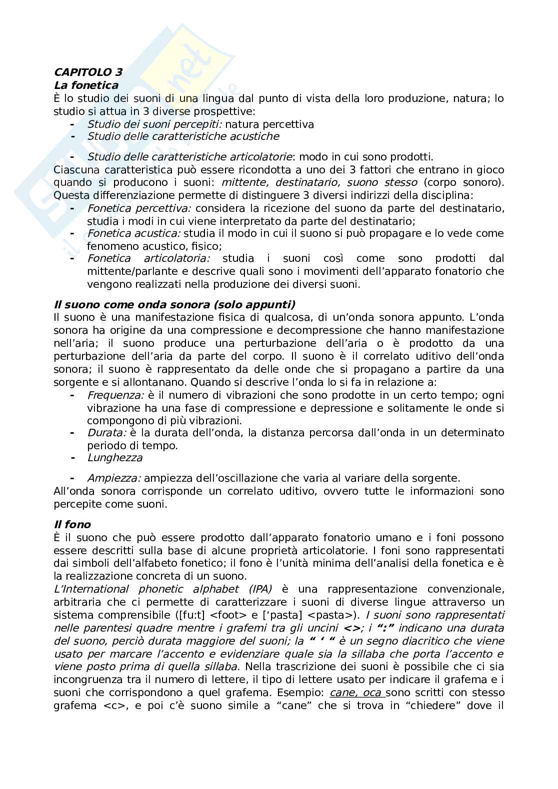 Linguistica descrittiva e storica Pag. 1