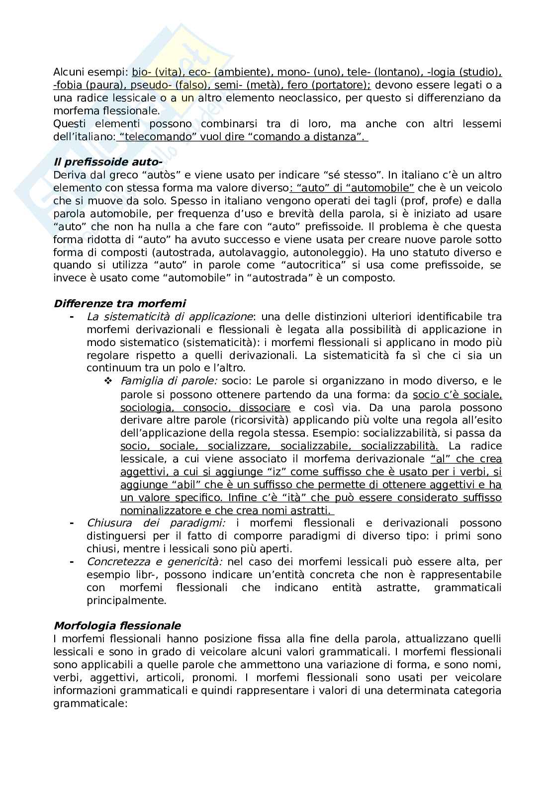 Linguistica descrittiva e storica Pag. 16