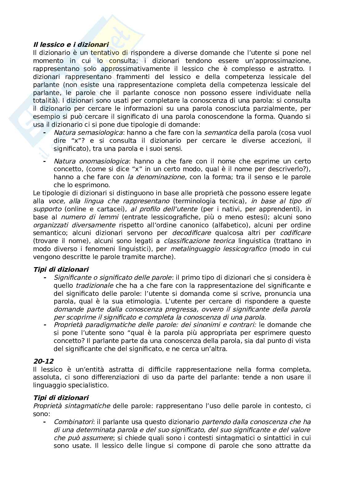 Linguistica descrittiva e storica Pag. 41