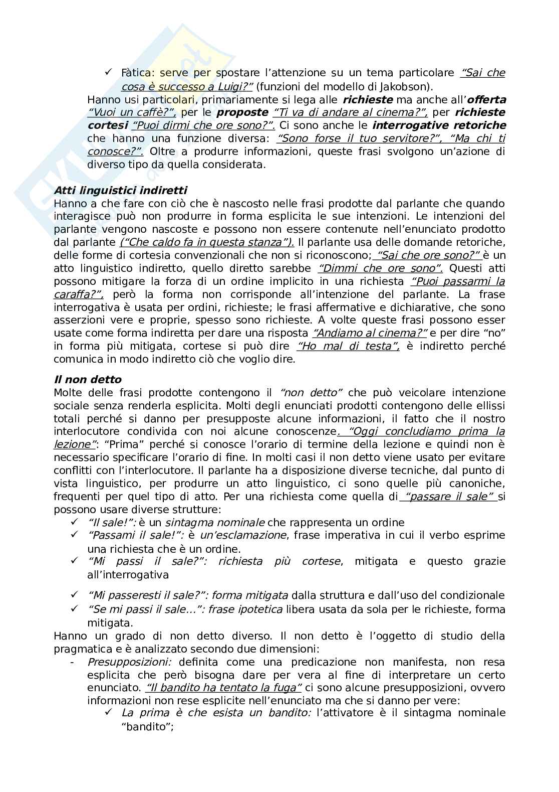 Linguistica descrittiva e storica Pag. 46