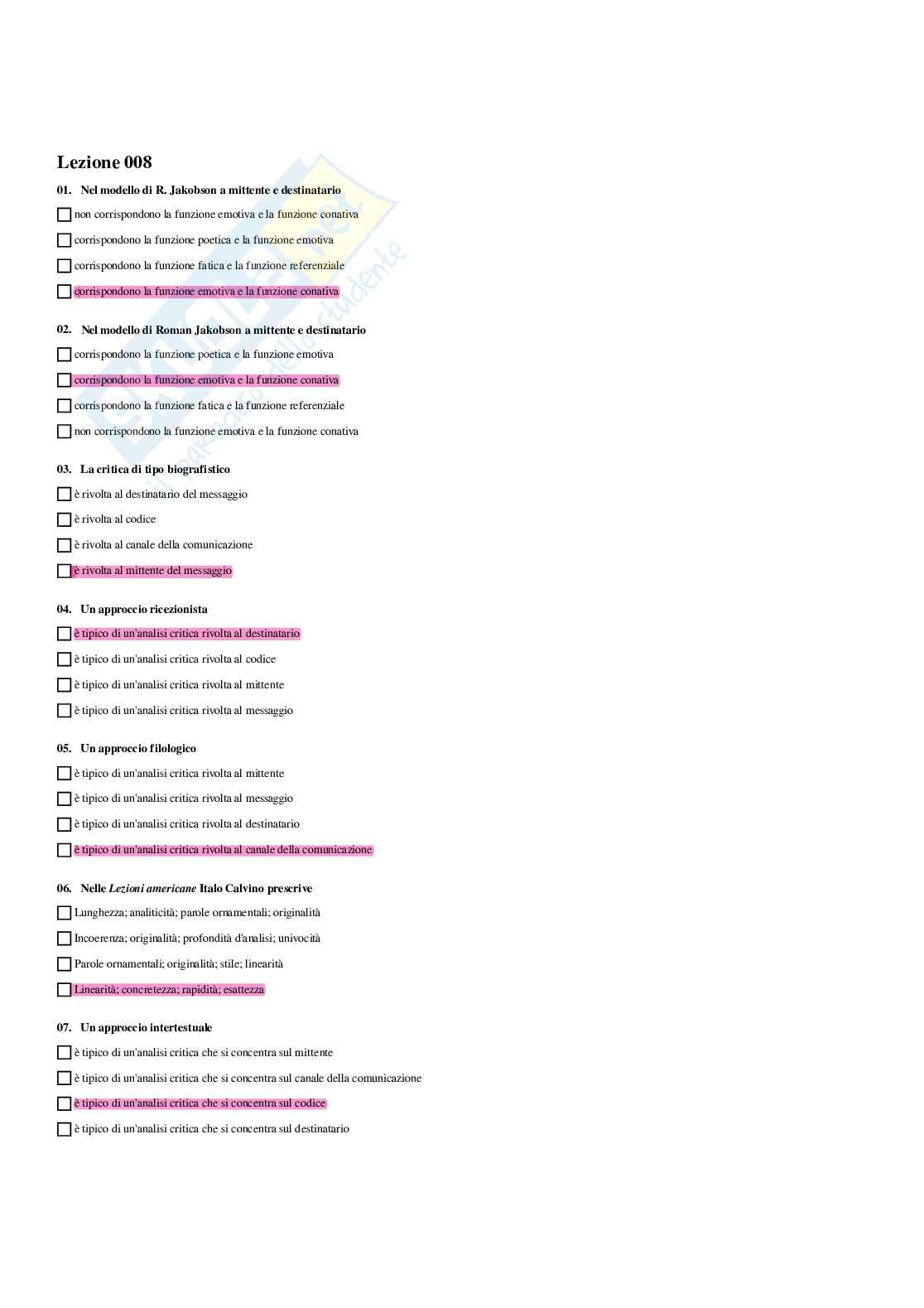 Paniere Laboratorio di scrittura - Risposte multiple - aggiornato (2026) Pag. 11