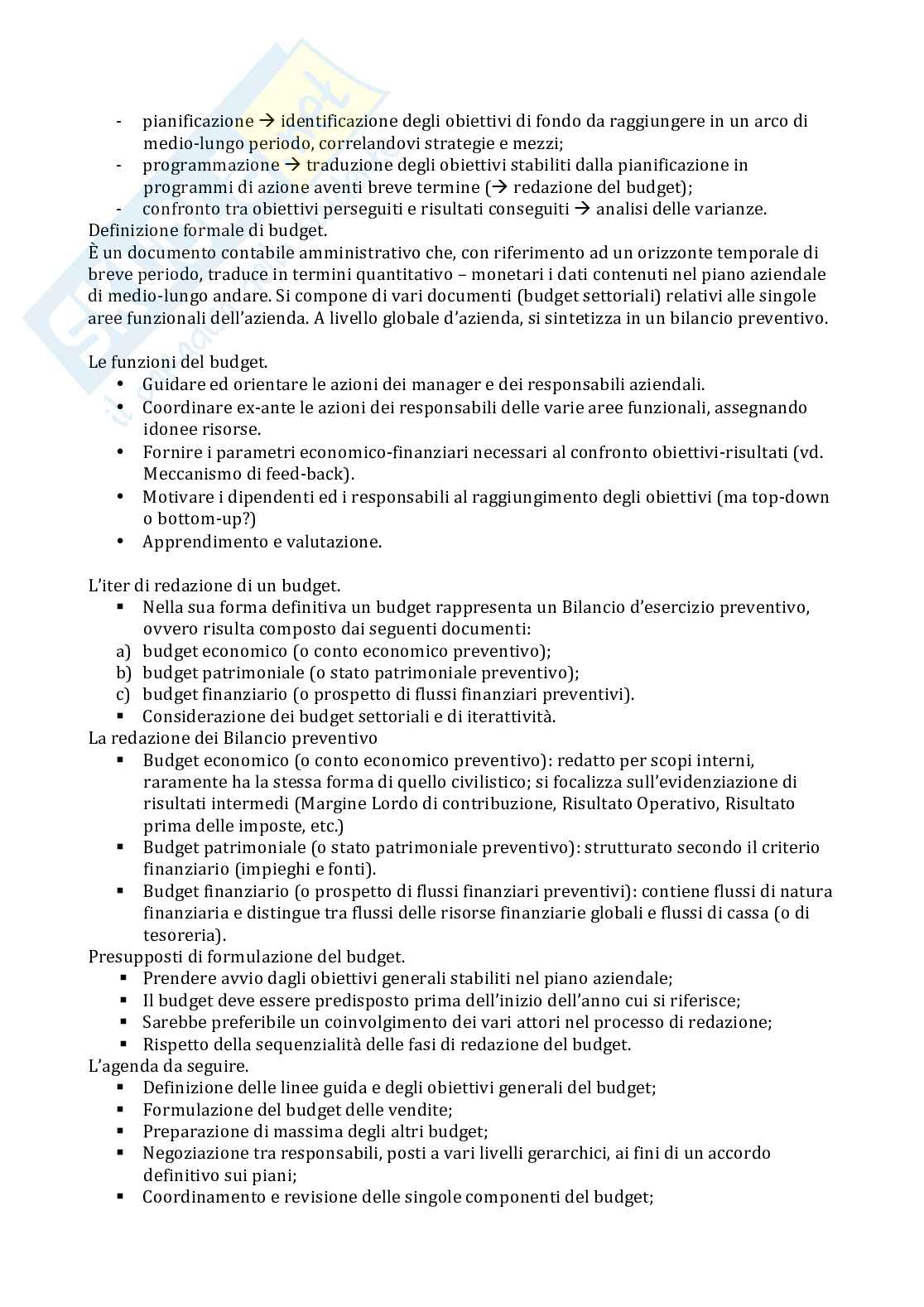 Controllo di gestione Pag. 11