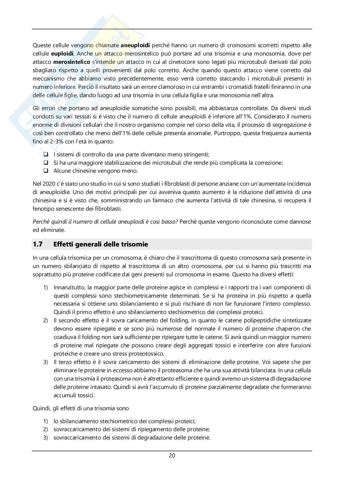 Argomenti sommari genetica Pag. 21