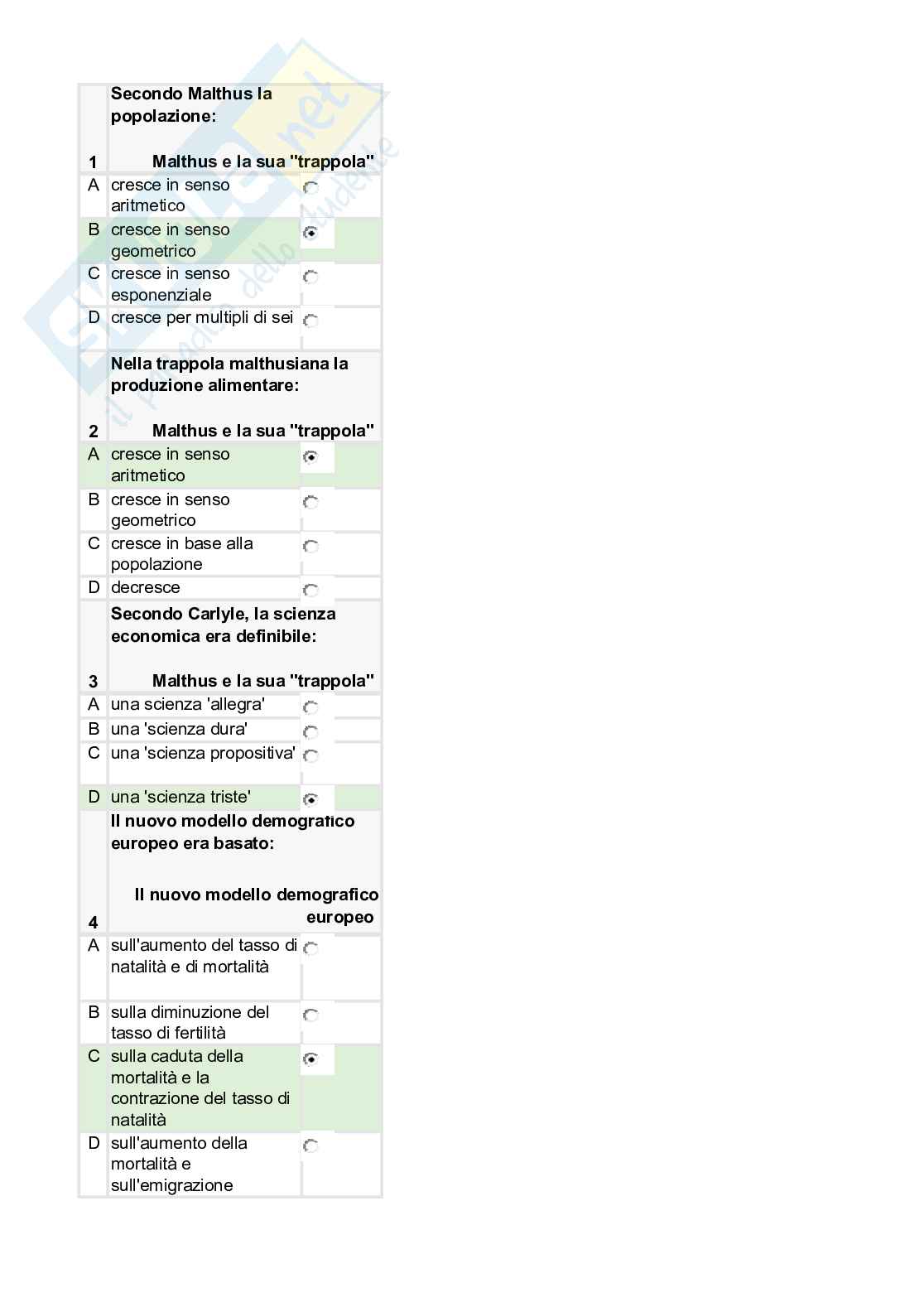 Dinamiche ed evoluzione delle politiche del lavoro - test autovalutazione fine modulo completi Pag. 11