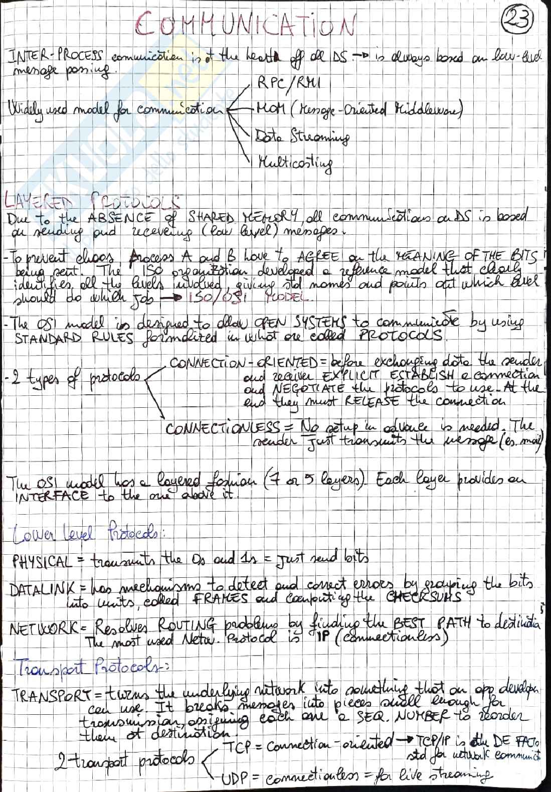 Riassunto esame Distributed Systems, prof. Deldjoo, libro consigliato: Distributed Systems, Principles and Paradigms-Tanenbaum Pag. 26