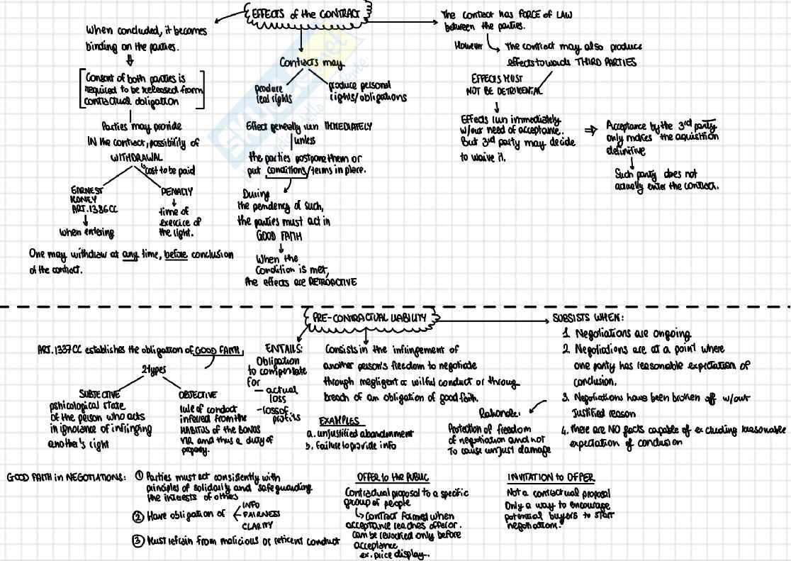 Schemi riassuntivi di Foundations of private law sui contratti  Pag. 2