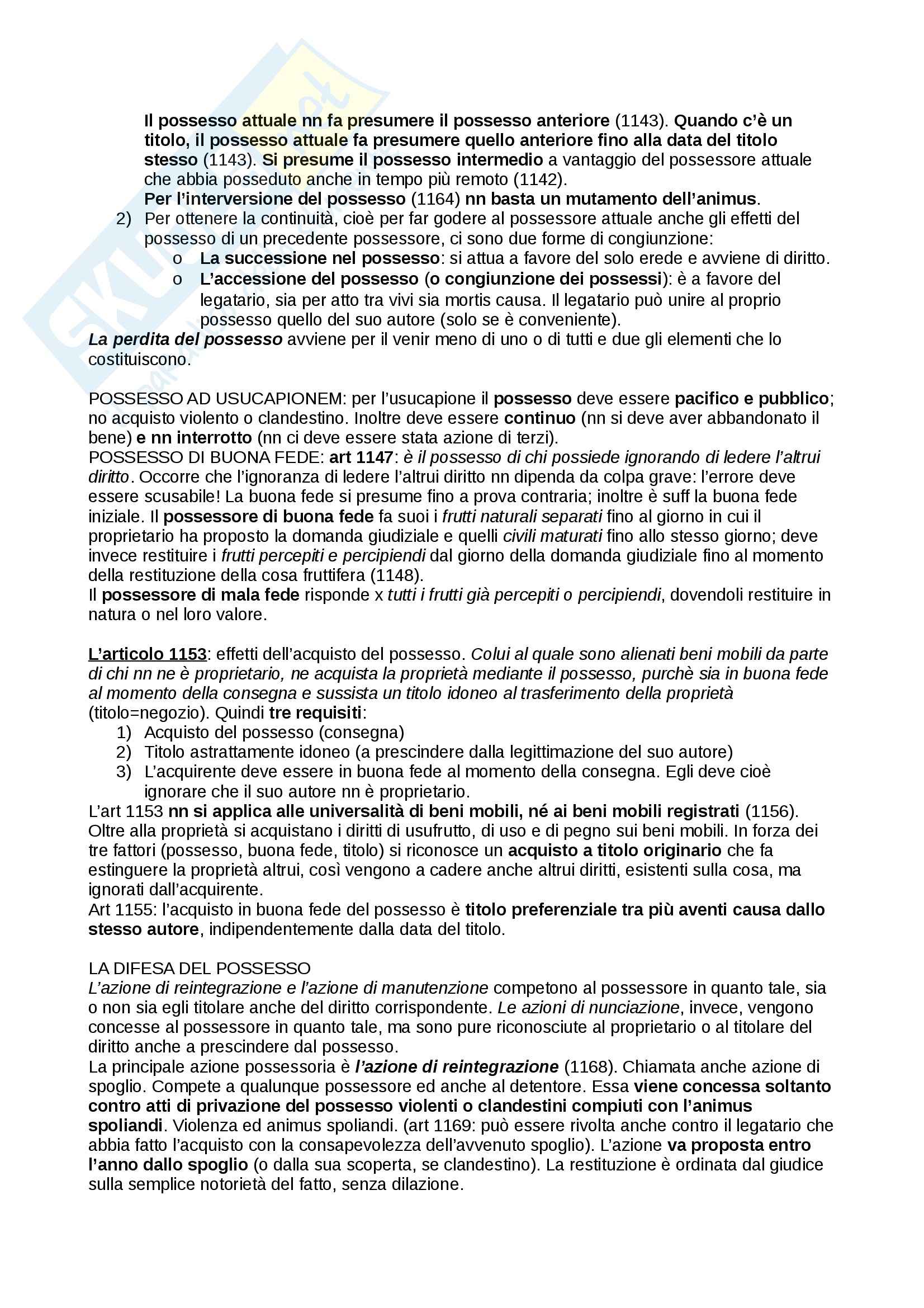 Riassunto esame diritto, prof. Troiano, libro consigliato Diritto privato, Trabucchi Pag. 71