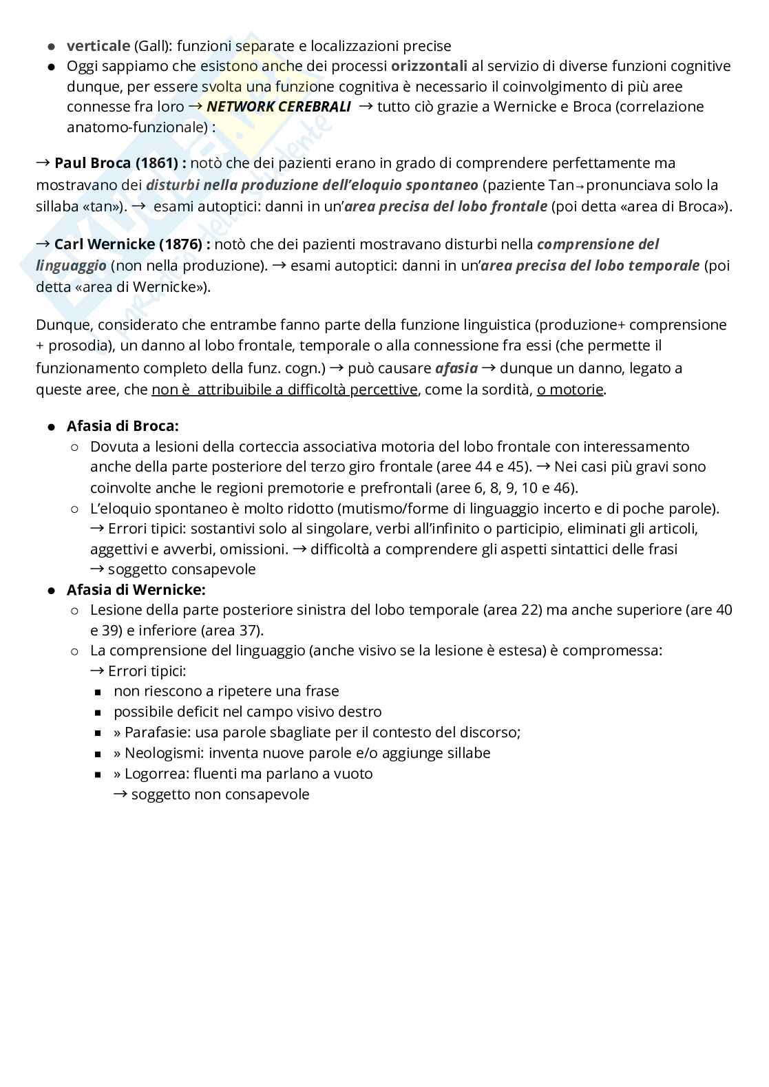 Riassunto esame Psicobiologia, Prof. Fiorio Mirta, libro consigliato Neuroscienze cognitive , Gazzaniga  Pag. 6