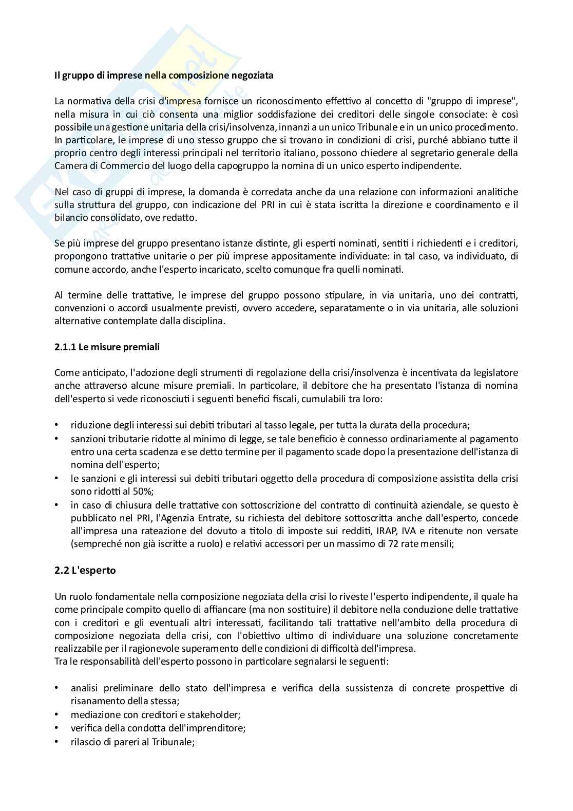 Appunti di Diritto fallimentare Pag. 6