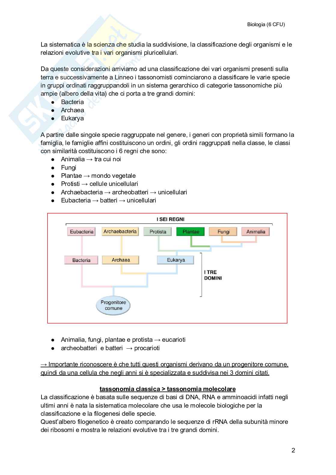 Biologia (semestre filtro) Pag. 2