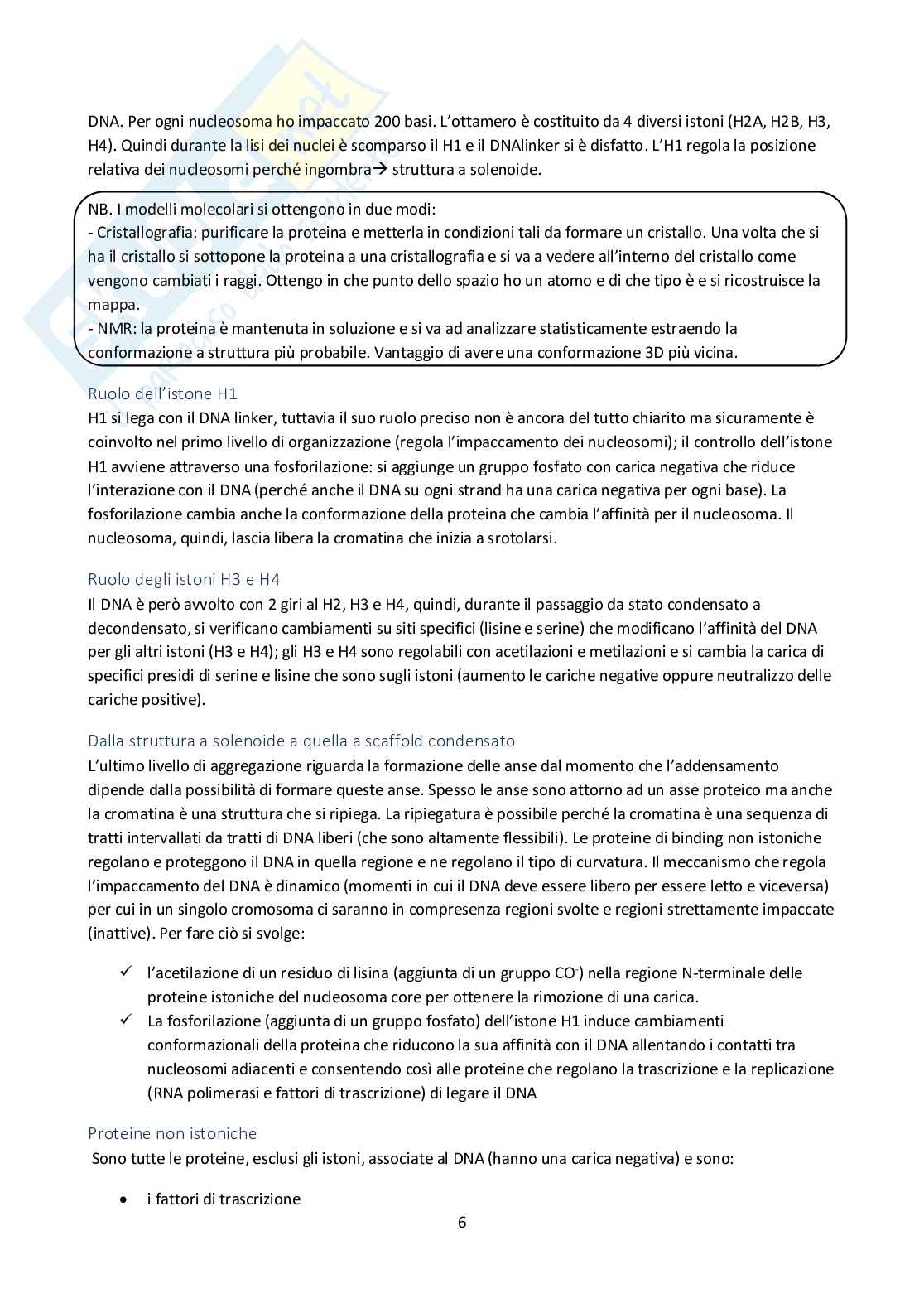 Appunti completi Bioingegneria cellulare Pag. 6