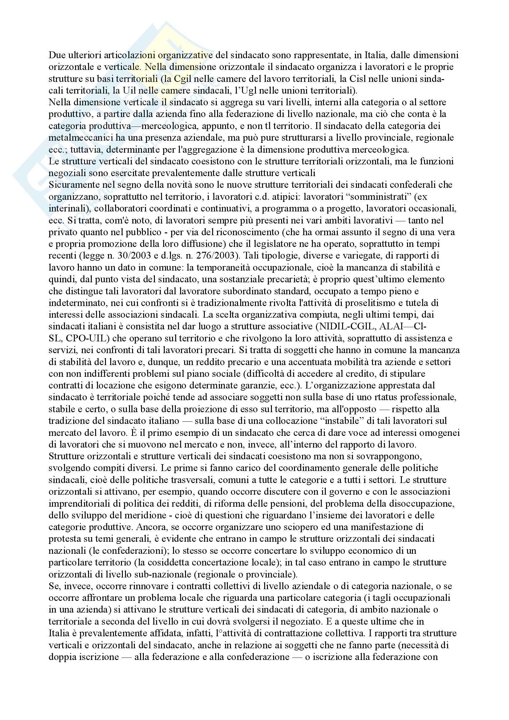 Riassunto esame Diritto del Lavoro, prof. Caruso, libro consigliato Diritto Sindacale Pag. 16