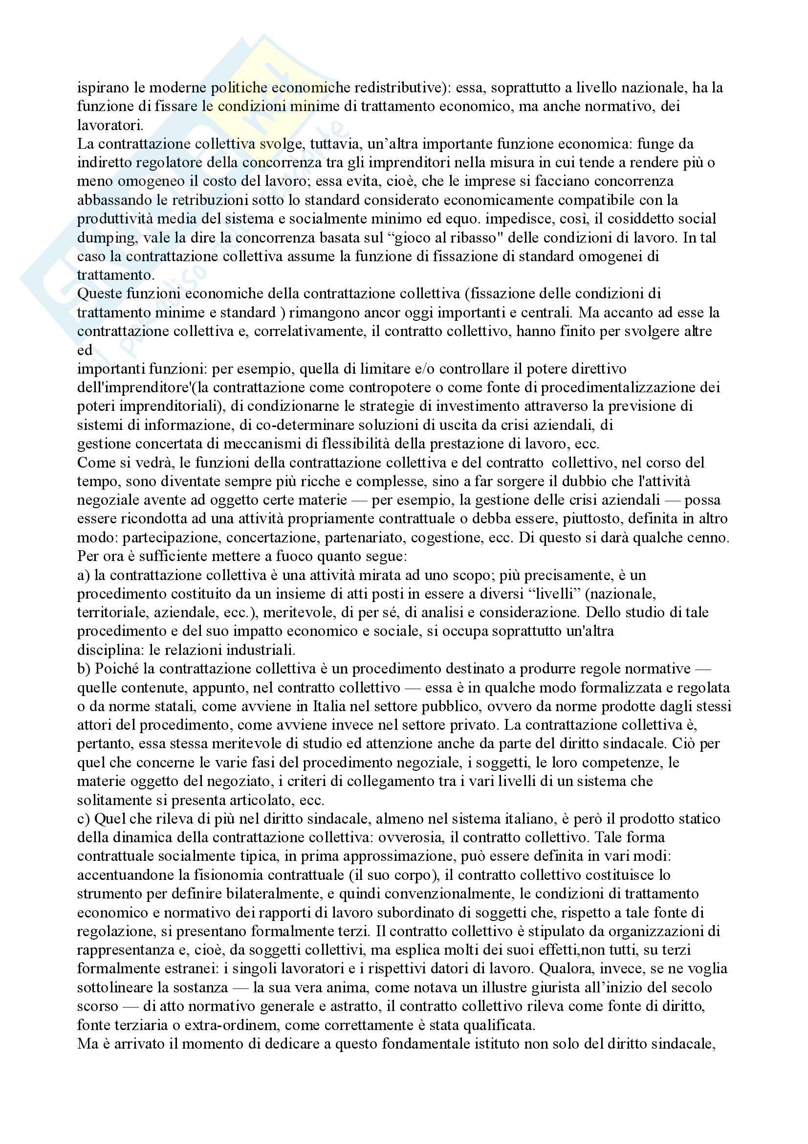 Riassunto esame Diritto del Lavoro, prof. Caruso, libro consigliato Diritto Sindacale Pag. 31