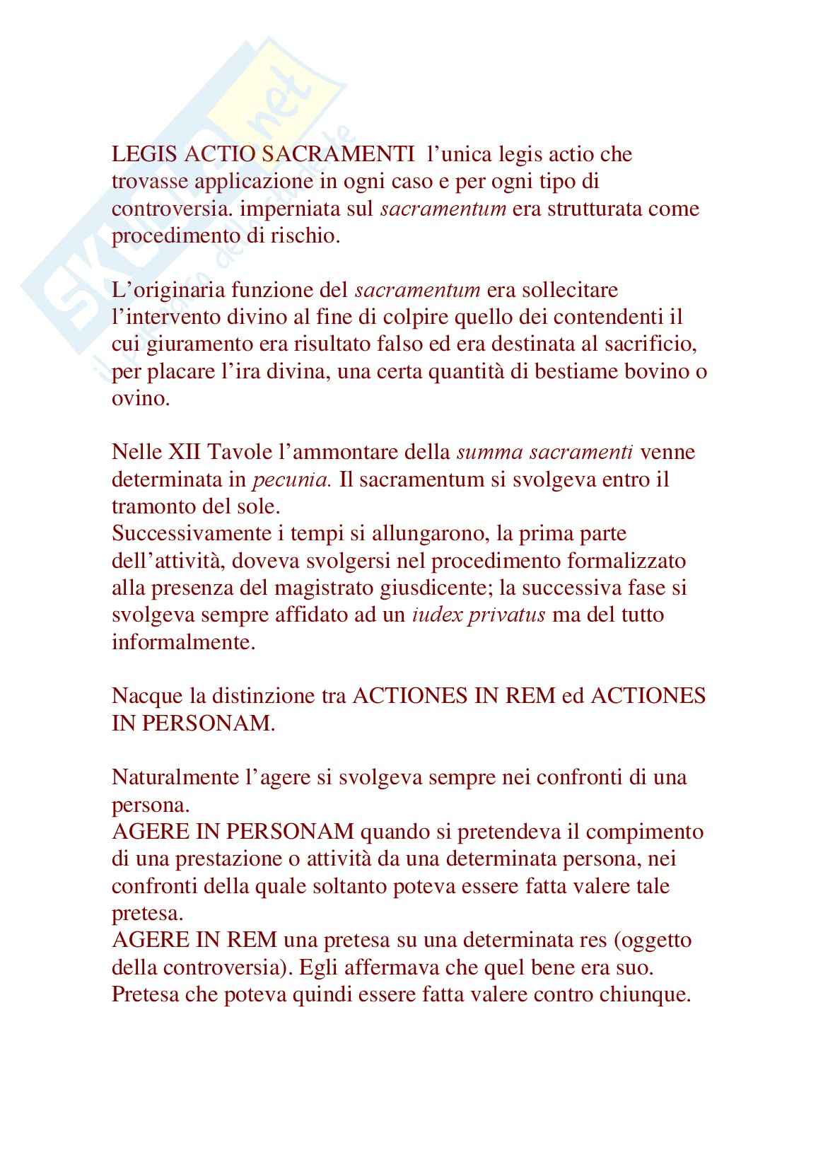 Nuovi profili istituzionali essenziali di diritto romano, Nicosia - Appunti Pag. 1