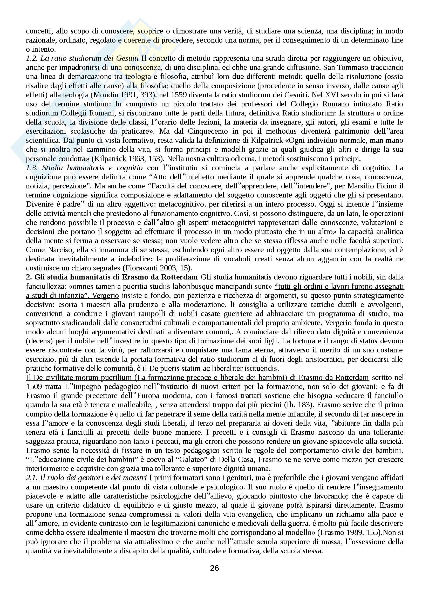 Riassunto esame Storia sociale dell'educazione, prof. Minello Pag. 26