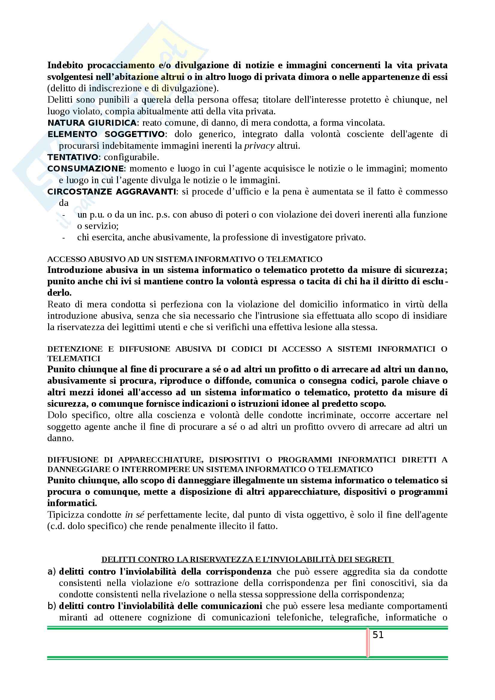 Riassunto esame Diritto Penale, prof. Stortoni, libro consigliato Diritto Penale Lineamenti di Parte Speciale, Canestrari, Cornacchia, Gamberini, Insolera, Manes, Mantovani, Mazzacuva, Sgubbi, Stortoni, Tagliarini Pag. 51