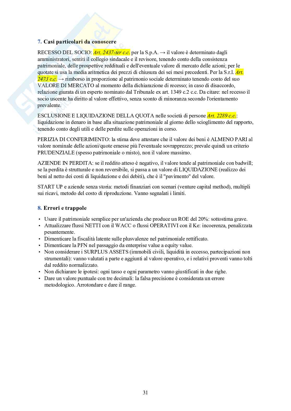 Esame di Stato Commercialista – schemi per le prove scritte + 5 tracce svolte Pag. 31