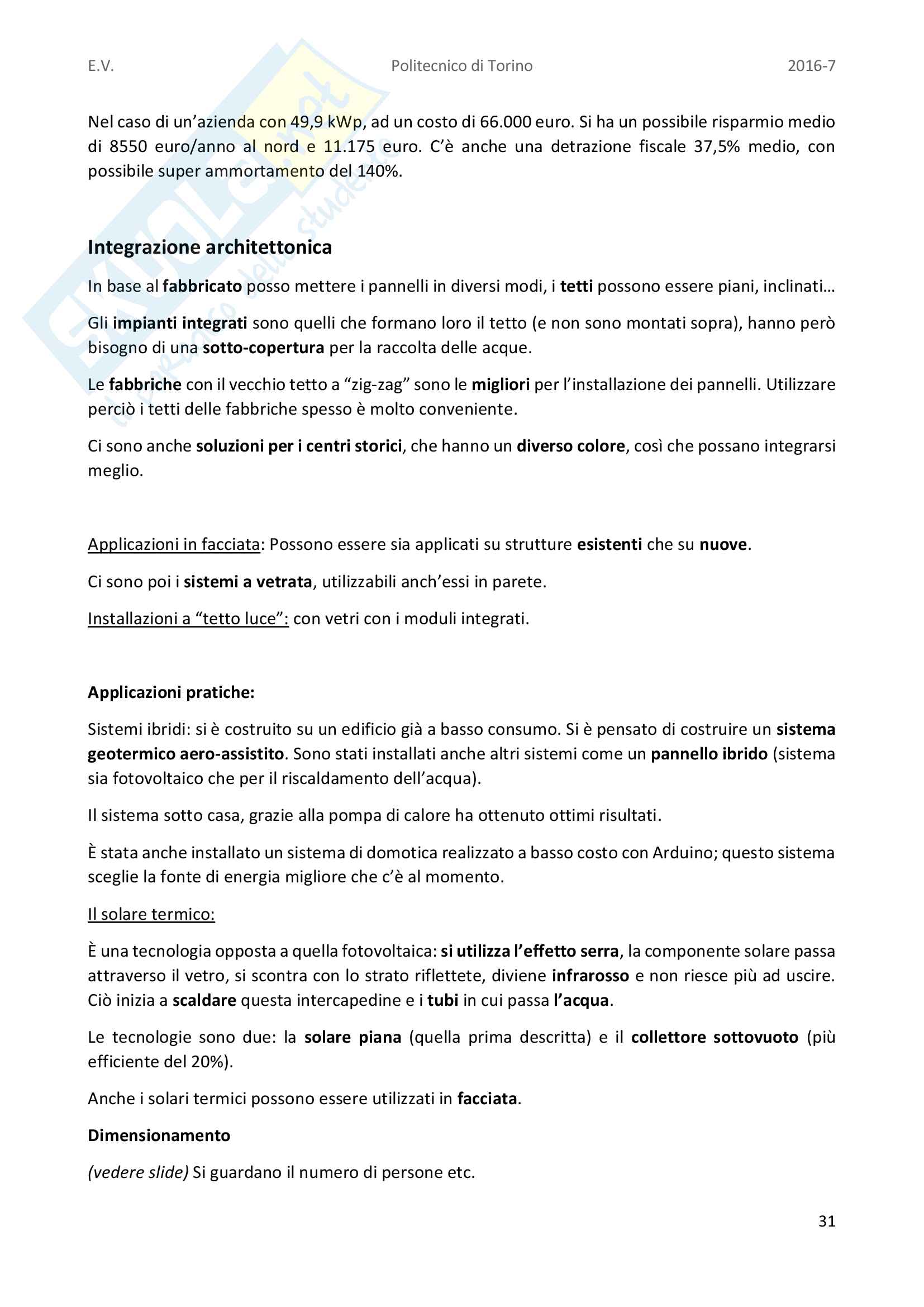 Appunti completi di Efficienza enegetica dei sistemi insediativi Pag. 31