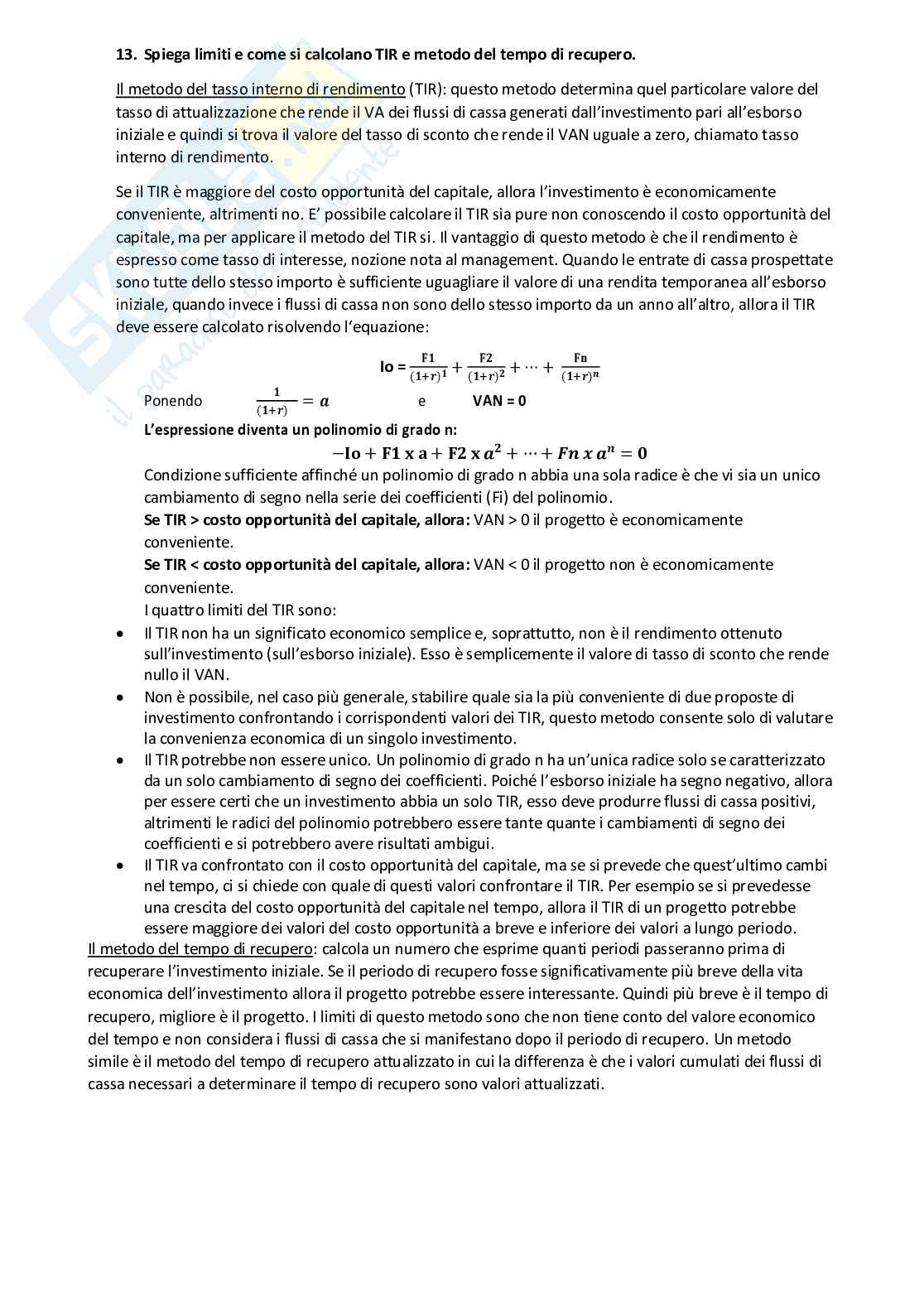 Domande teoria economia aziendale Pag. 6