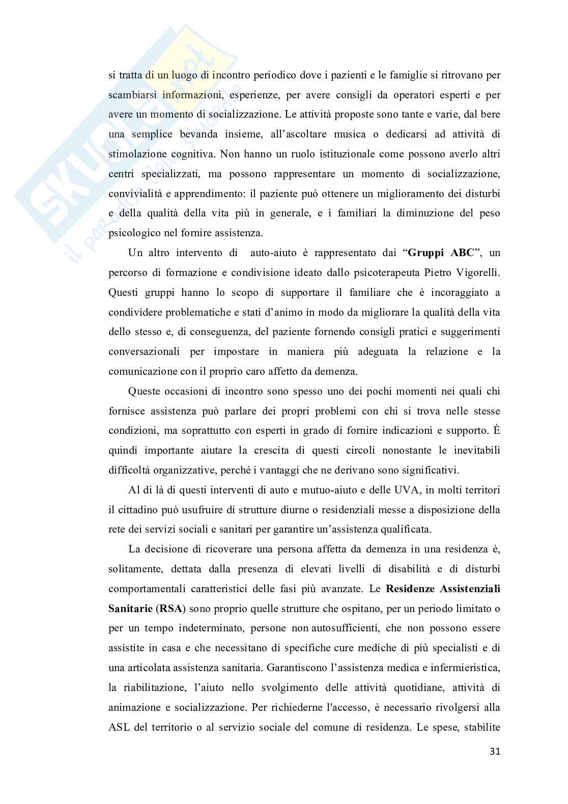 Diagnosi e trattamento nella sindrome di Alzheimer Pag. 31