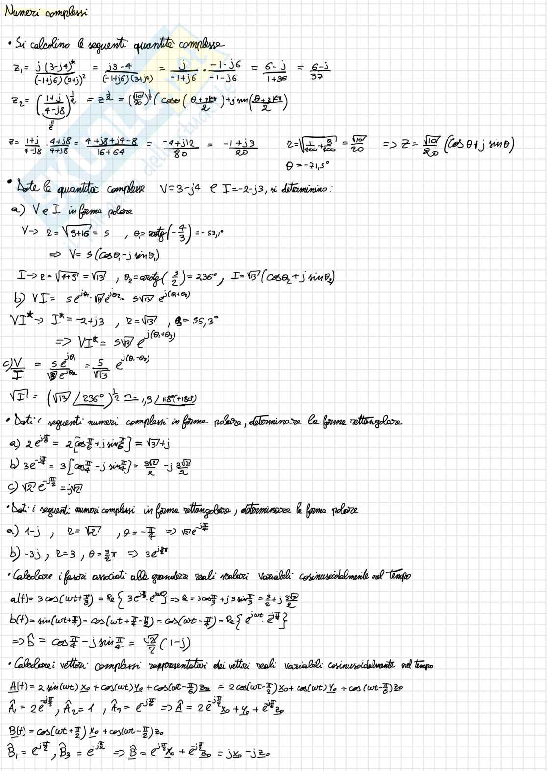Esercizi Campi elettromagnetici 1 Pag. 1