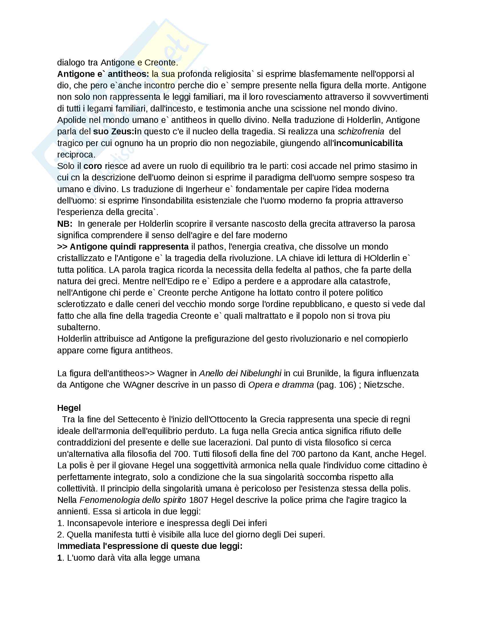 Sunto esame Letteratura e civiltà greca, prof. Condello, libro consigliato "Antigone storia di un mito" Pag. 21