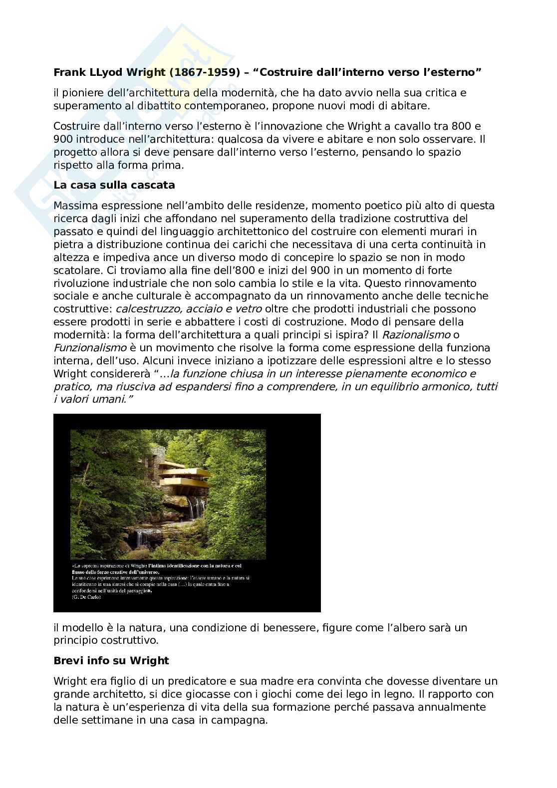 Frank Lloyd Wright Pag. 1