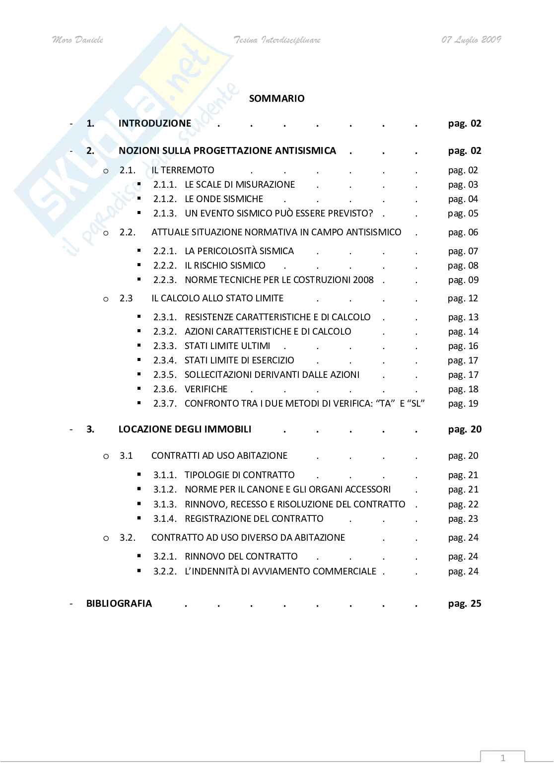 progettazione antisismica e contratto di locazione Pag. 2