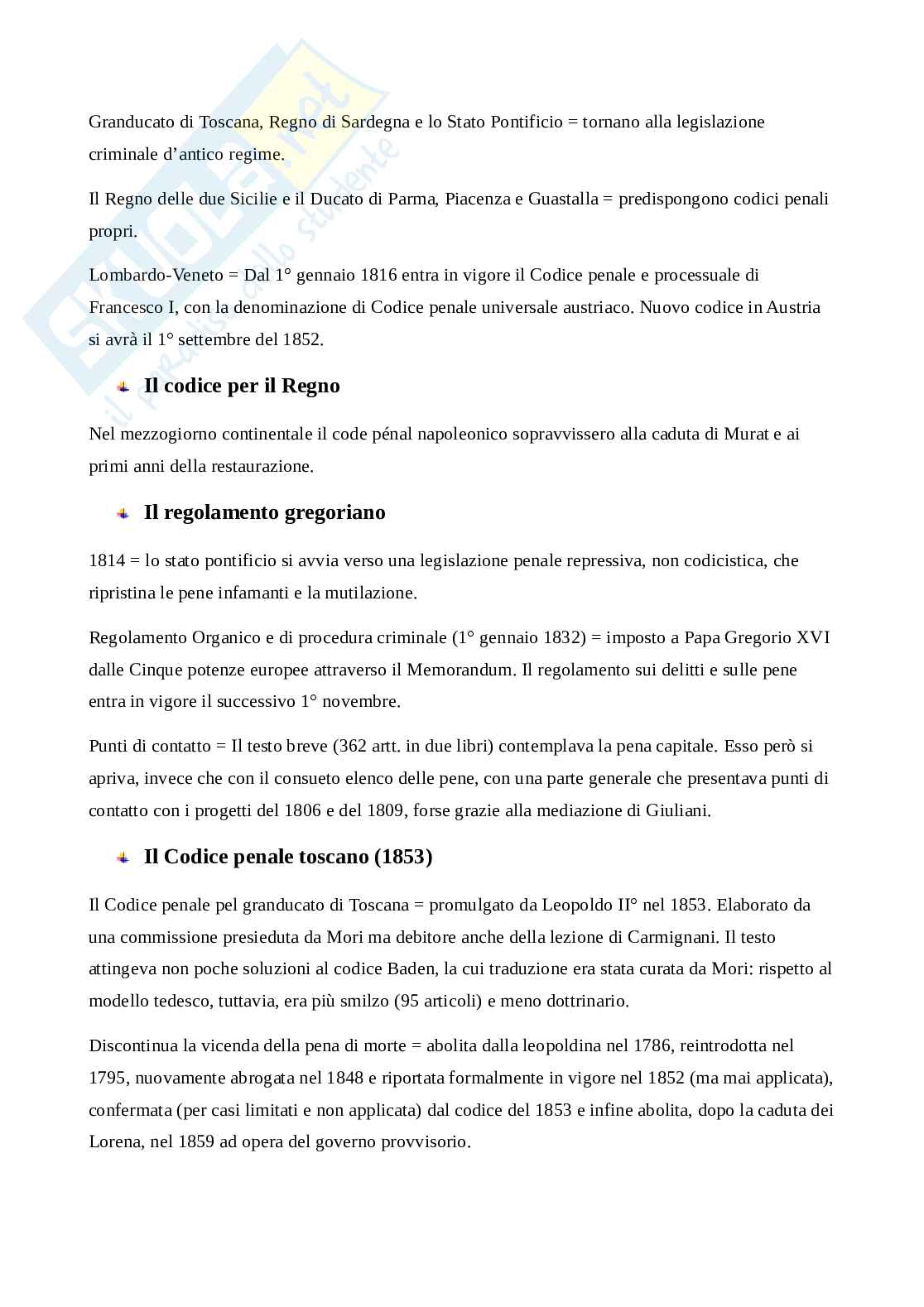 Riassunto esame Fondamenti romanistici e storia delle codificazioni moderne i° modulo, Prof. Passaniti Paolo, libro consigliato Codice civile e identità giuridica nazionale , Cazzetta  Pag. 2