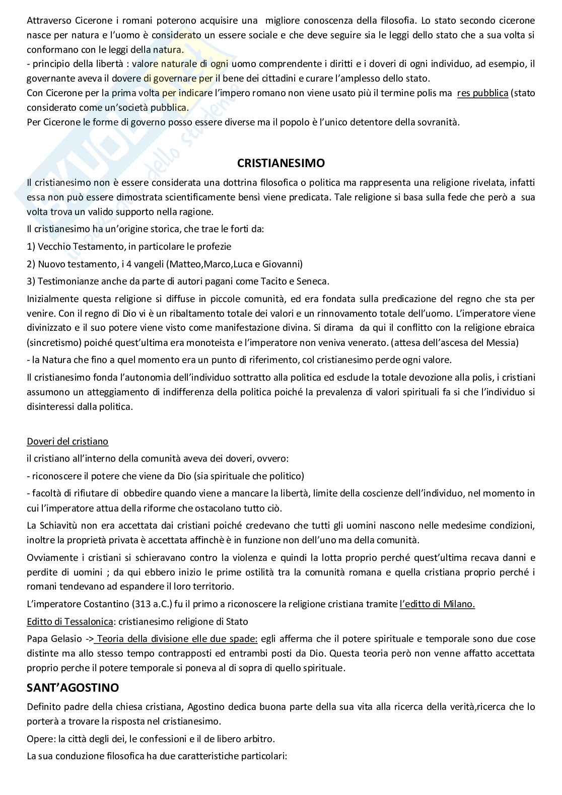 Riassunto esame Storia delle dottrine politiche, Prof. Marsala Rosanna, libro consigliato Storia delle dottrine politiche, D'Addio  Pag. 21