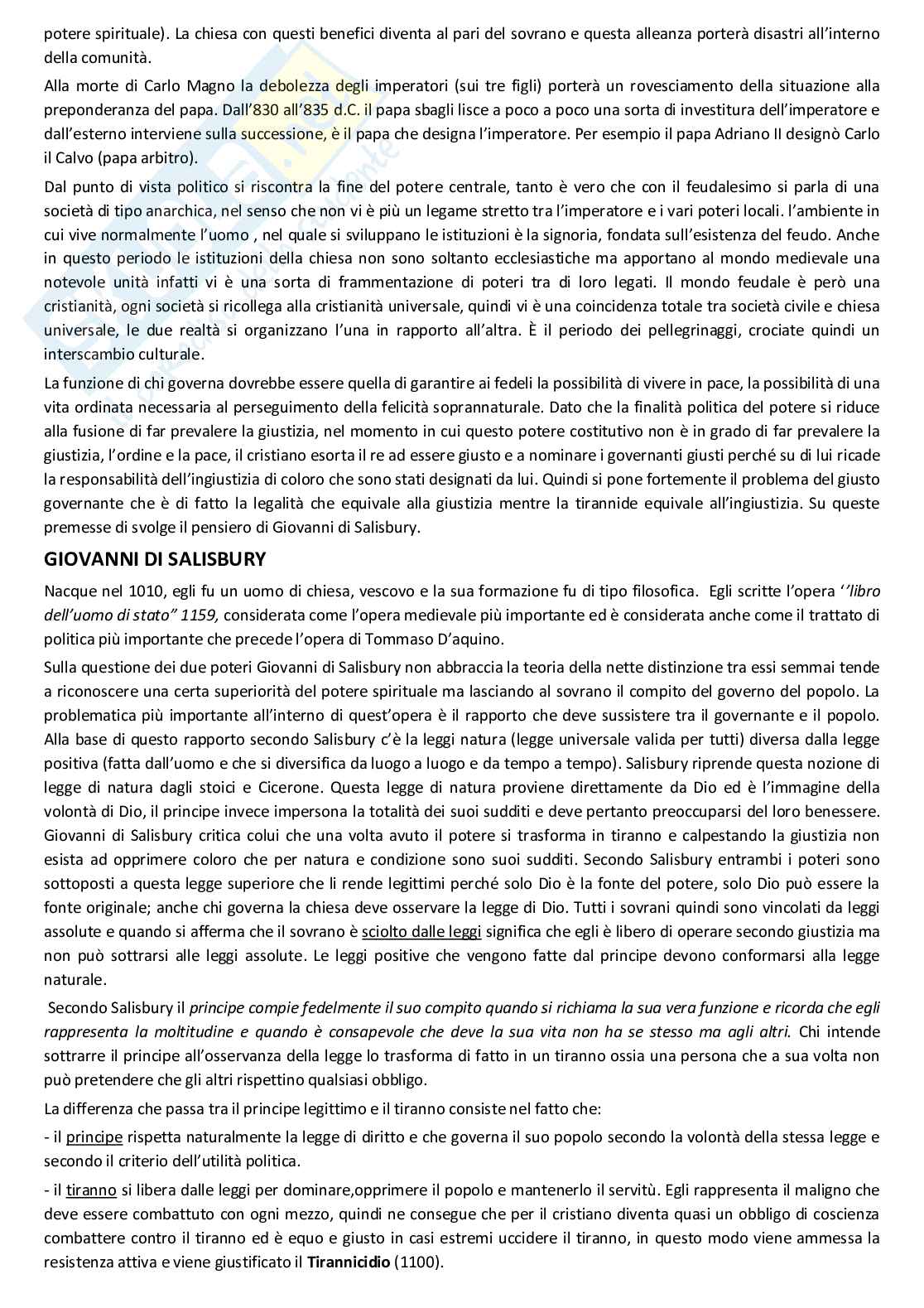 Riassunto esame Storia delle dottrine politiche, Prof. Marsala Rosanna, libro consigliato Storia delle dottrine politiche, D'Addio  Pag. 26