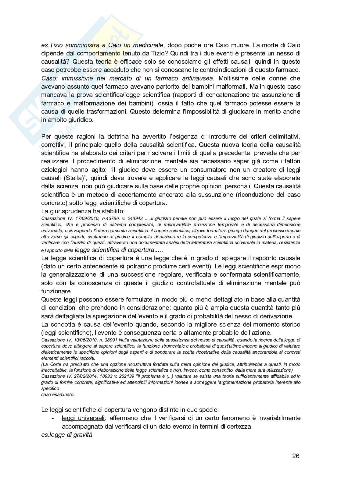 Riassunto esame Diritto penale - parte generale, Prof. Bernasconi Costanza, libro consigliato Corso di diritto penale - parte generale , Palazzo, Bartoli  Pag. 26