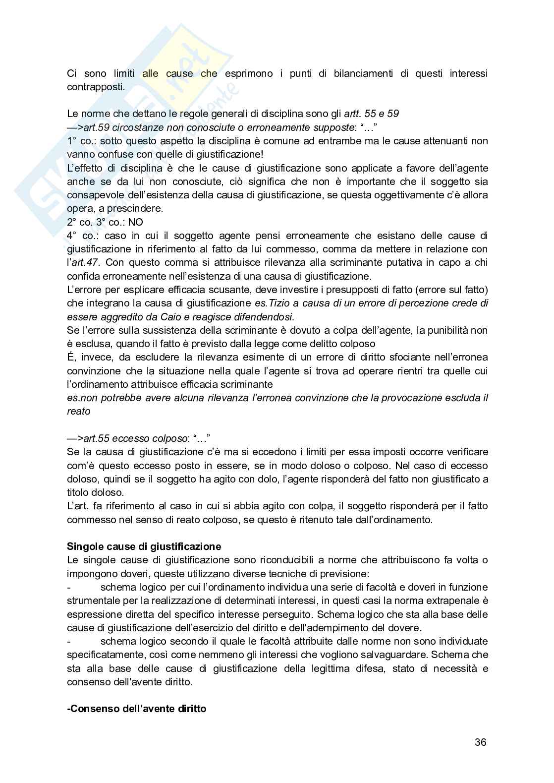 Riassunto esame Diritto penale - parte generale, Prof. Bernasconi Costanza, libro consigliato Corso di diritto penale - parte generale , Palazzo, Bartoli  Pag. 36