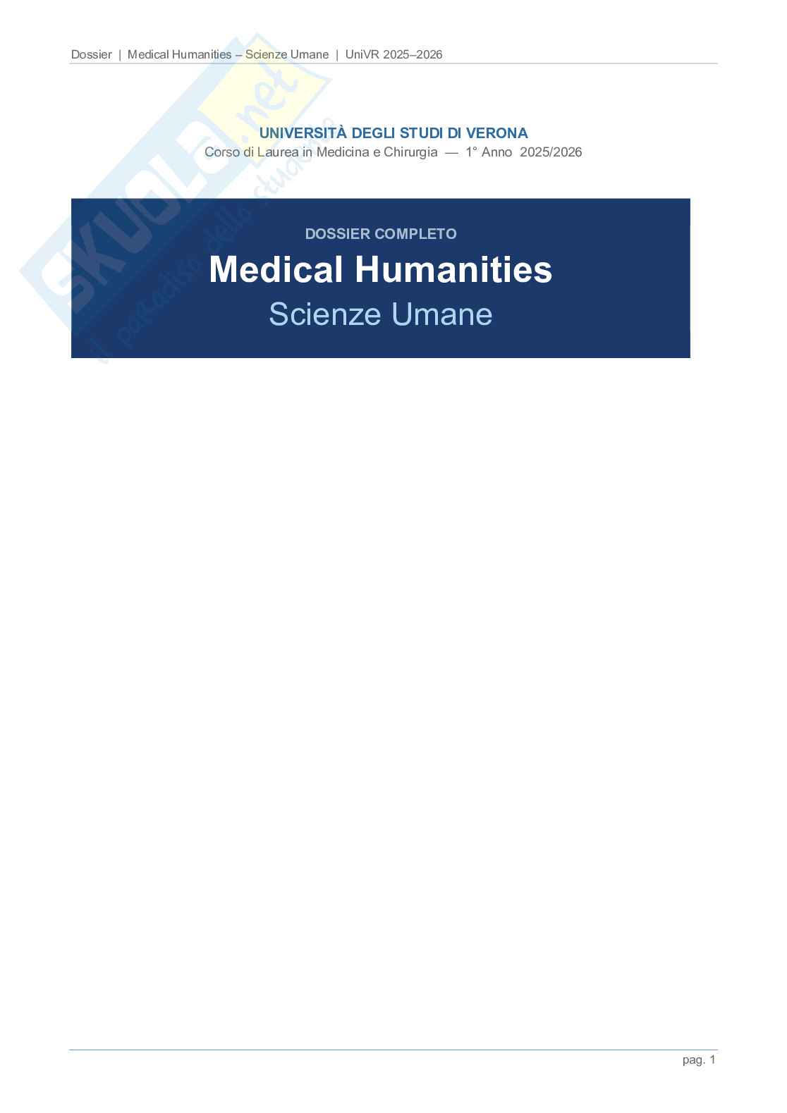 Dossier completo - Scienze umane Pag. 1