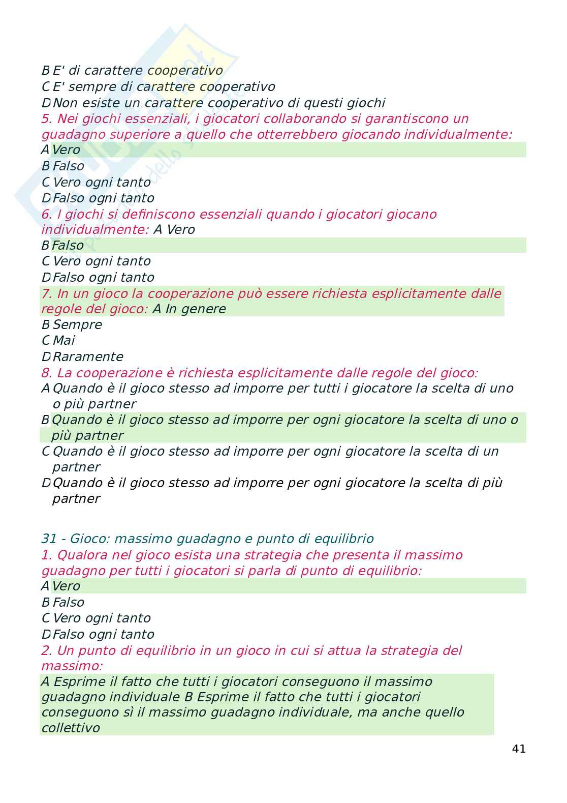 Paniere aggiornato 2025/2026 esame Psicologia economica  Pag. 41