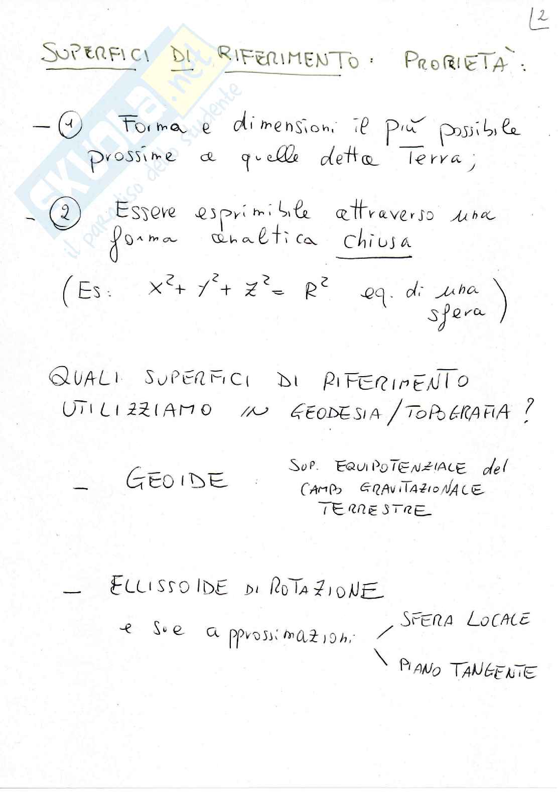 Appunti del corso di Topografia - Geodesia Pag. 2