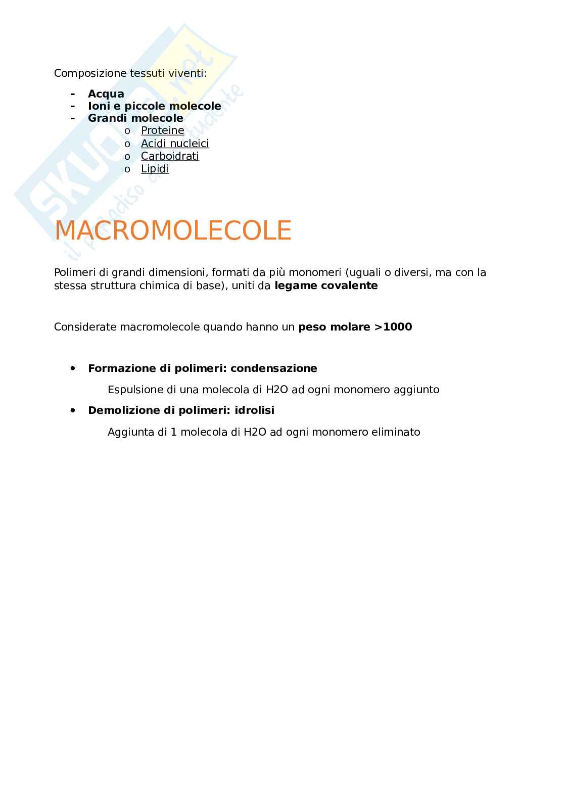 Appunti lezione Biologia generale Pag. 1