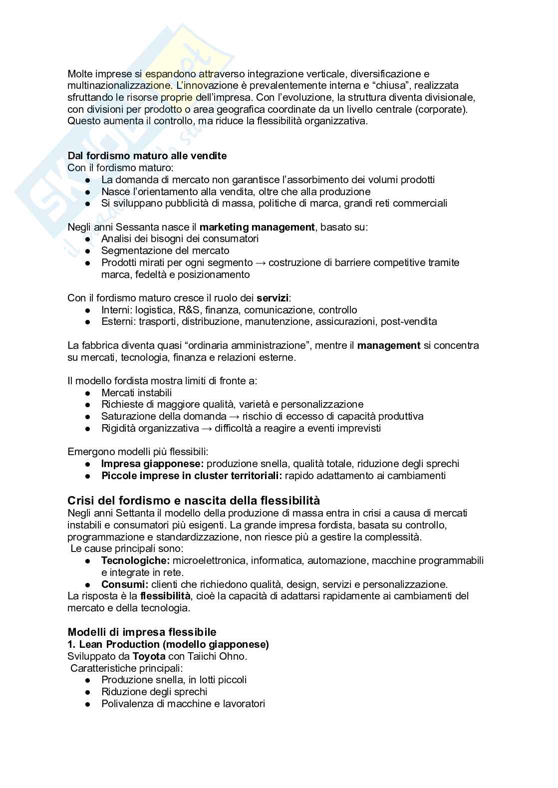 Appunti di economia e gestione delle imprese Pag. 2