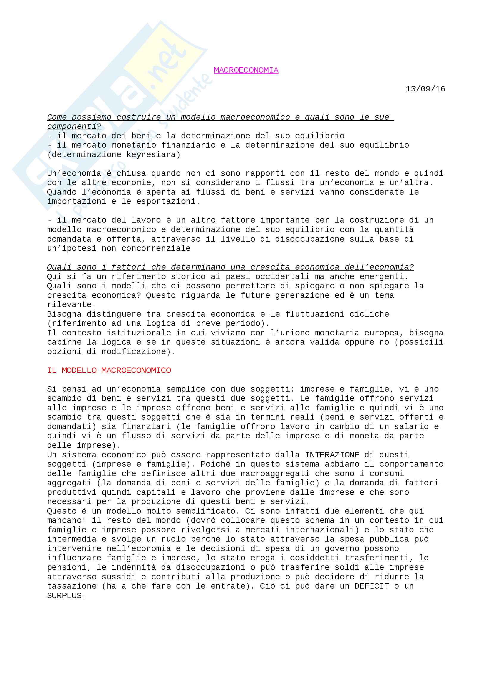 Macroeconomia Pag. 1