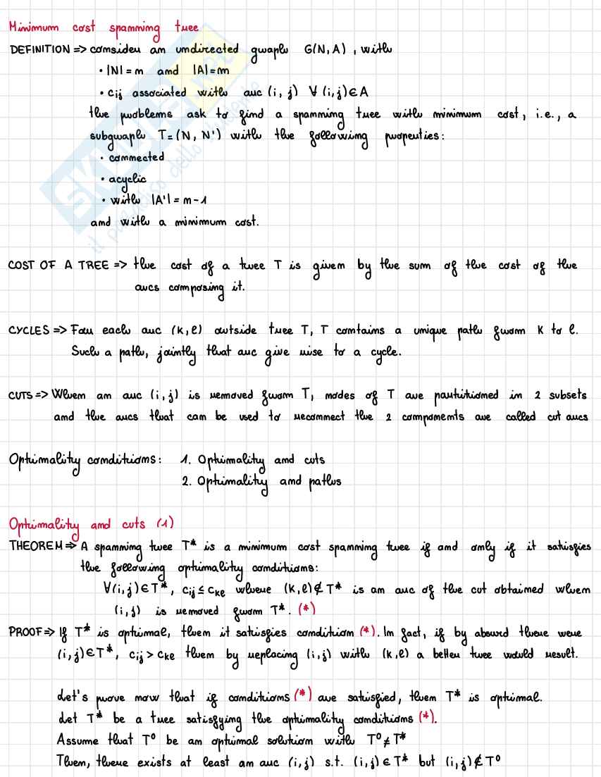 Teoria fondamentale primo parziale Optimization and data science for management  Pag. 16