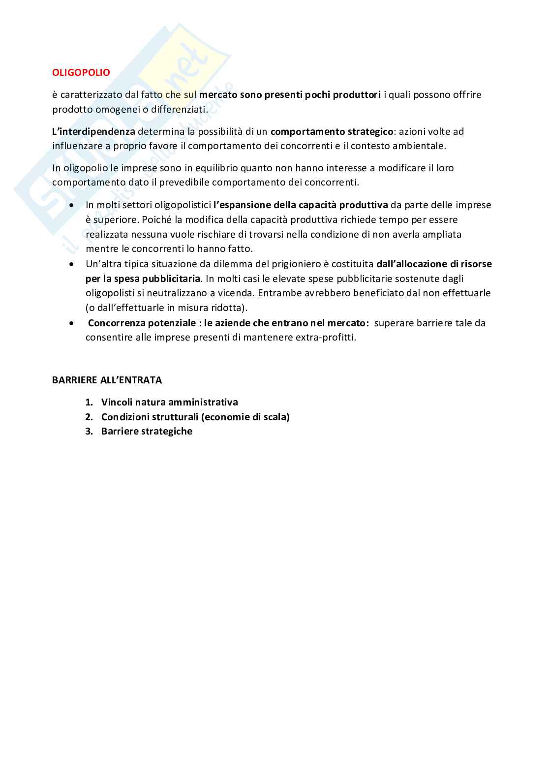 L'impresa e il sistema economico Pag. 16