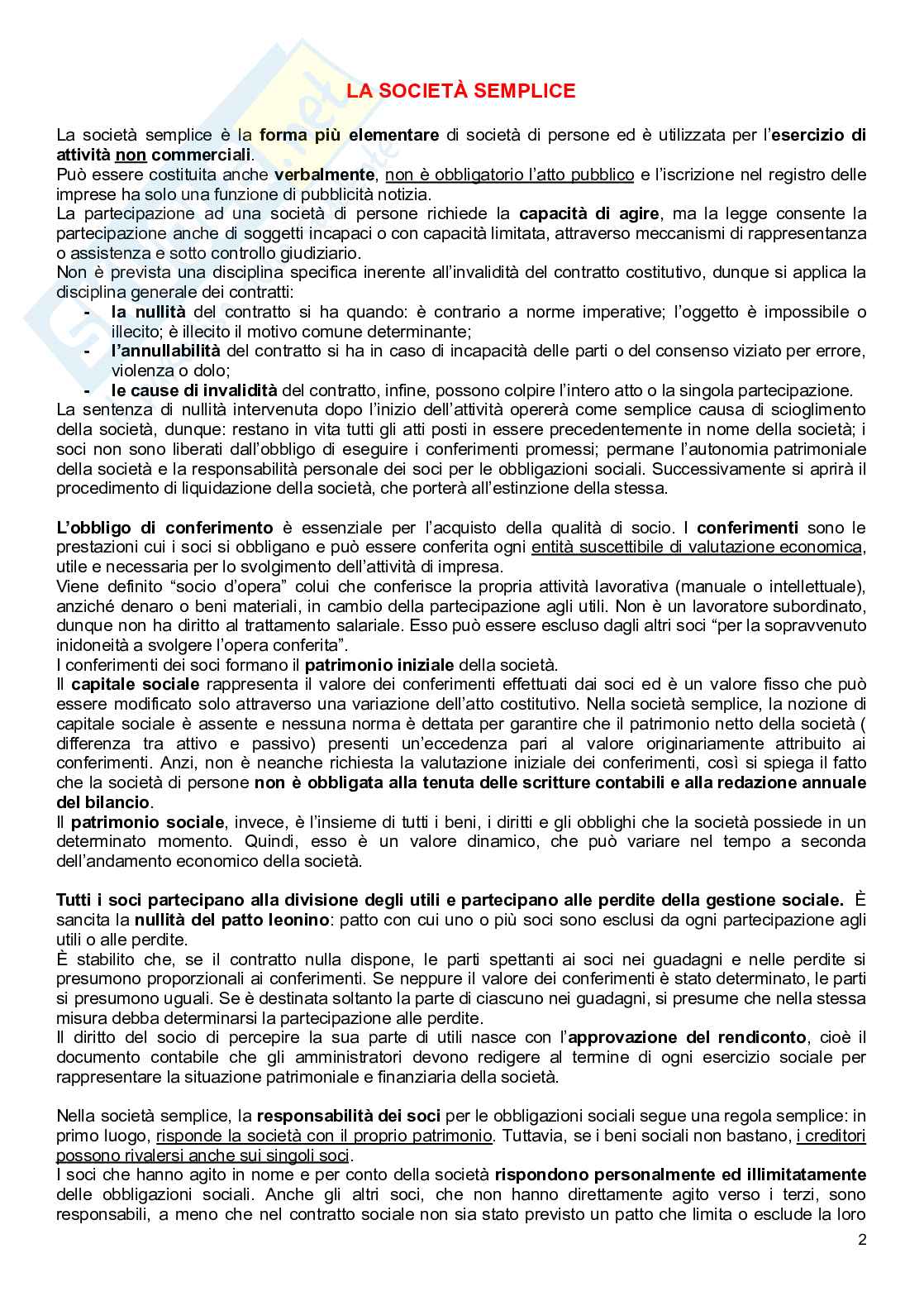 Società di persone Pag. 2