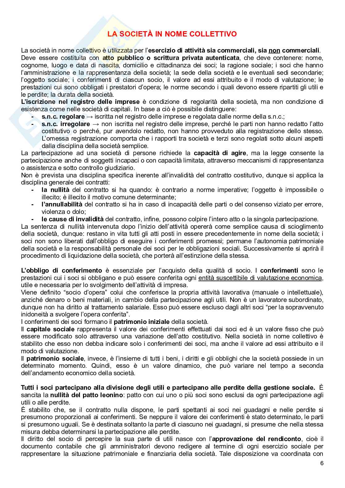 Società di persone Pag. 6