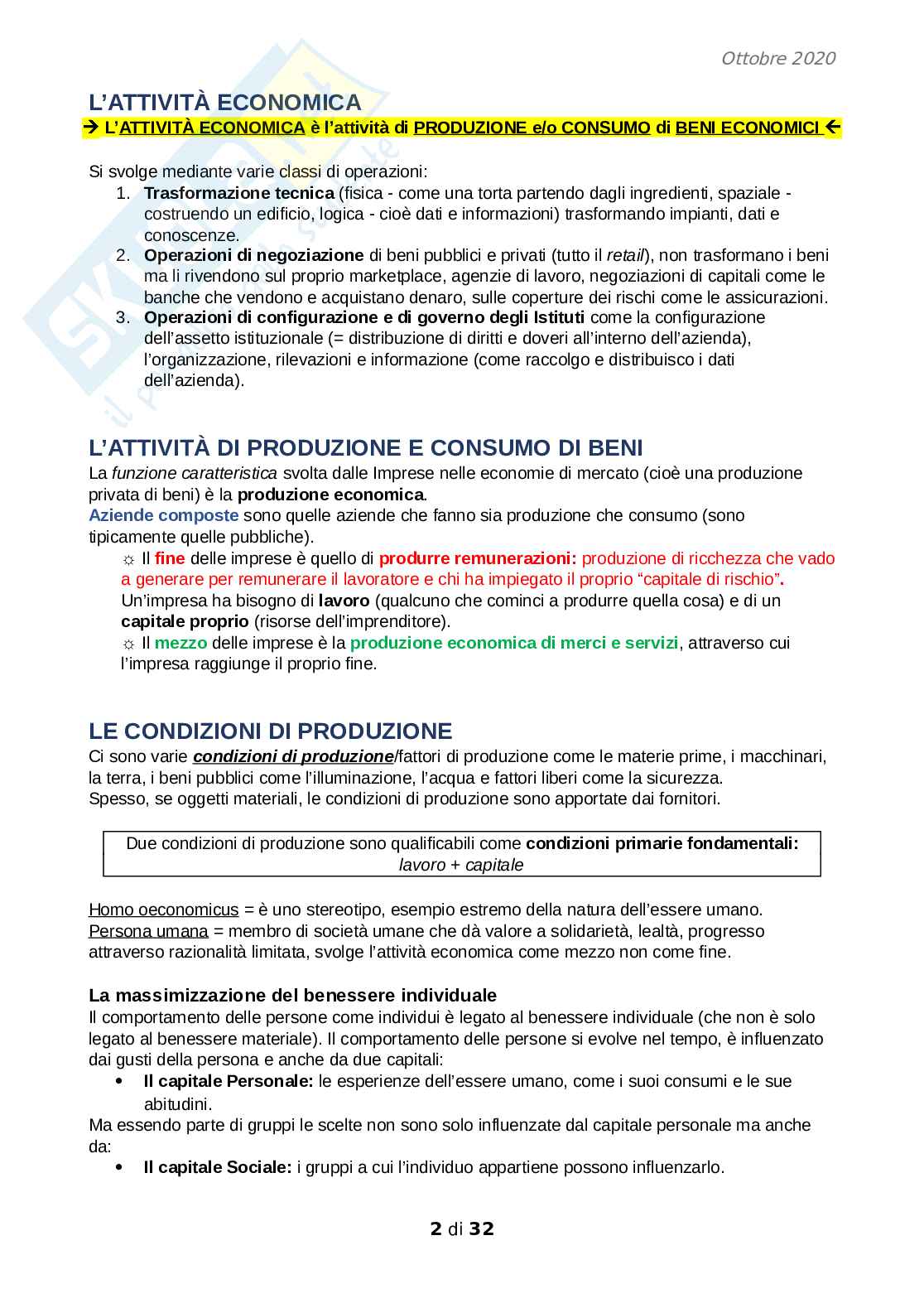 Economia aziendale Pag. 2