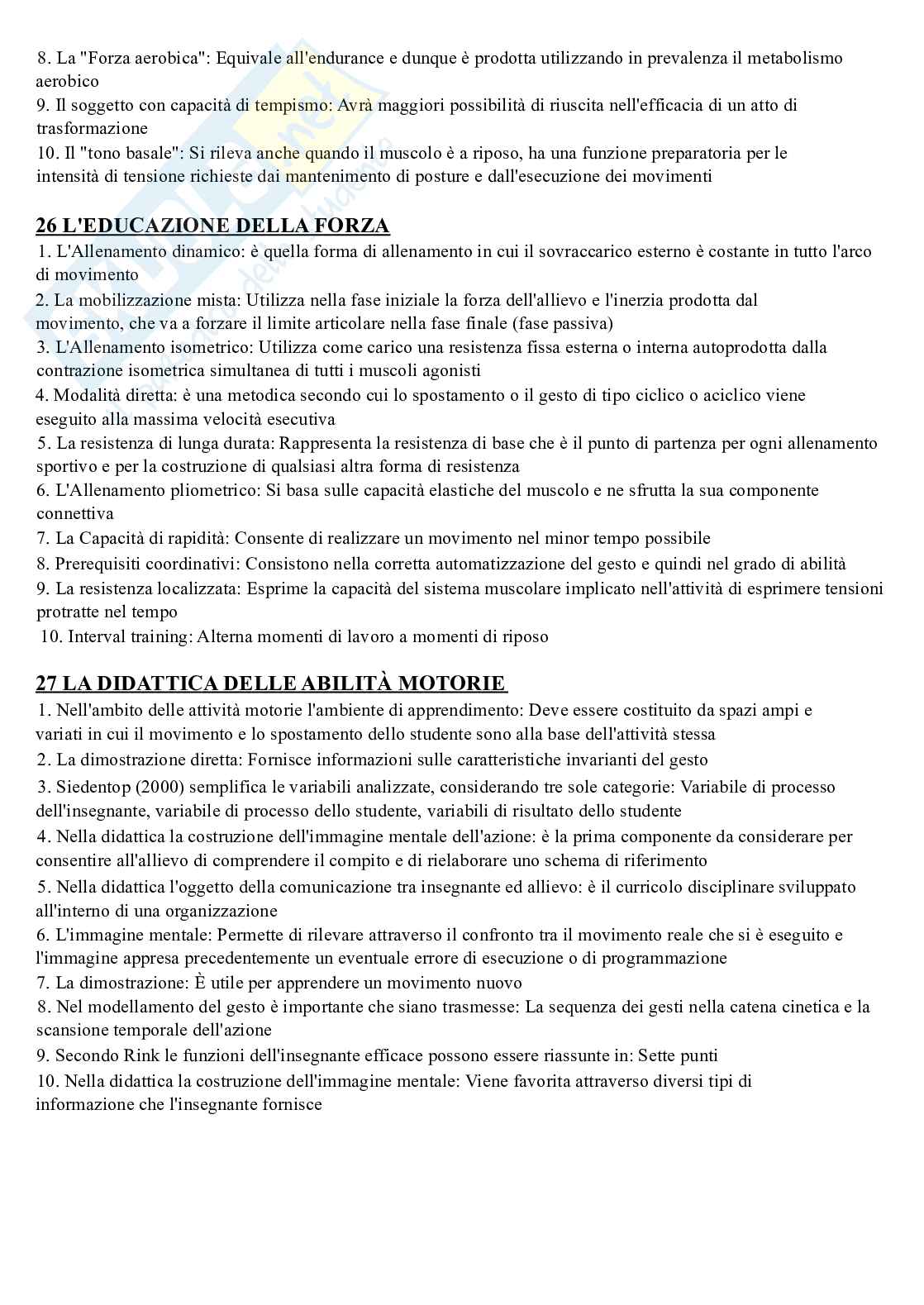 Teorie, metodologie e didattiche dell'educazione motoria  Pag. 16