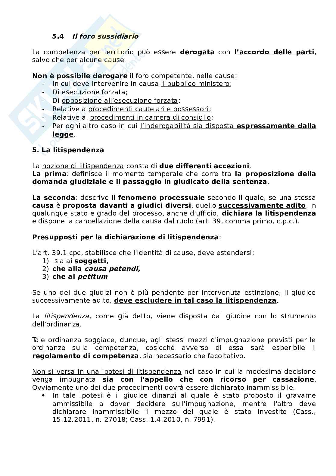 Riassunto esame Diritto processuale civile, Prof. Passanante Luca, libro consigliato Corso di diritto processuale civile, Mandrioli Pag. 31