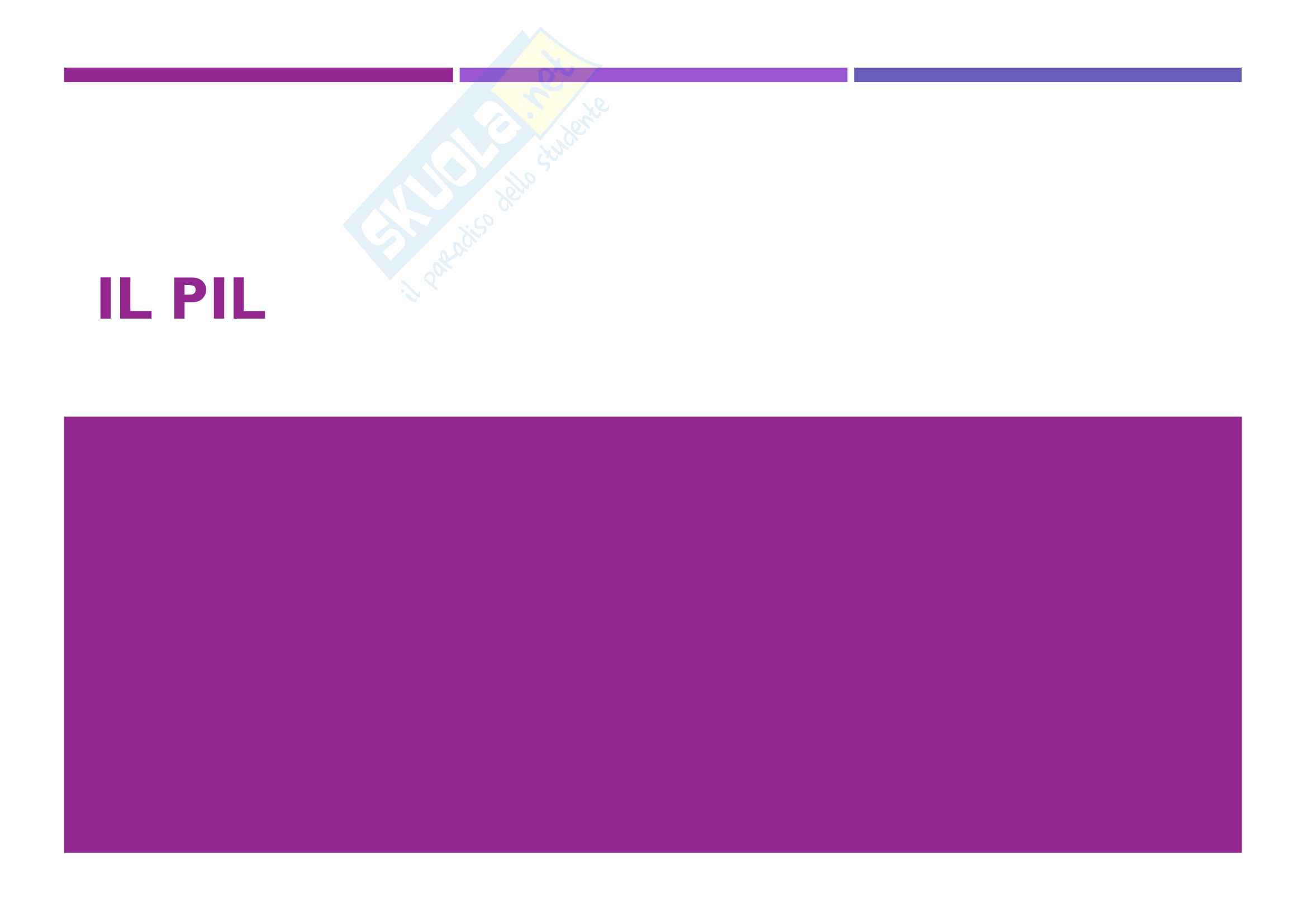 Il PIL (caratteristiche) Pag. 1