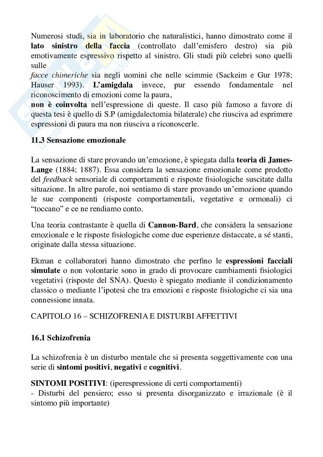 Riassunto esame Fisiologia del comportamento, prof. Imperatori, libro consigliato "Fisiologia del comportamento",Carlson Pag. 31